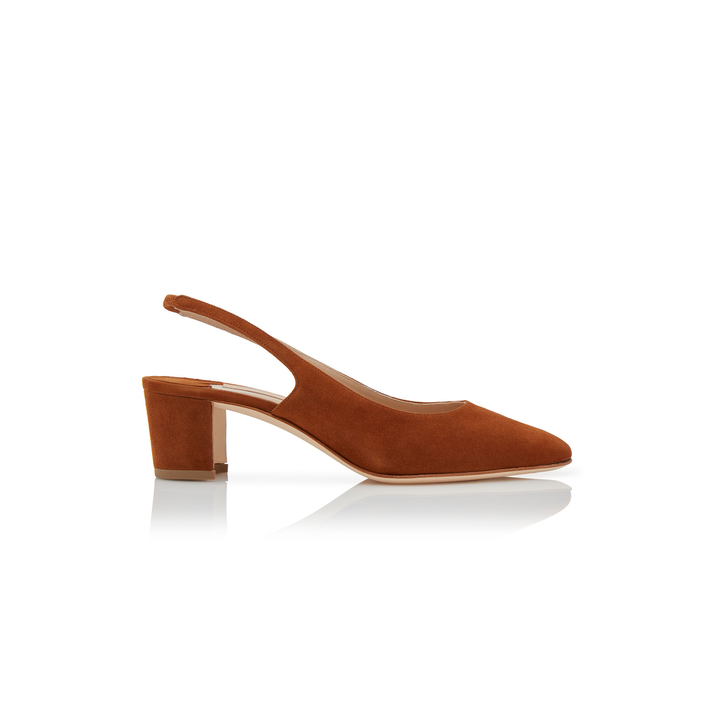 MANOLO BLAHNIK ALLURASAN BROWN SUEDE SLINGBACK PUMPS 121-1799-0015 MANOLO BLAHNIK ALLURASAN BROWN SUEDE SLINGBACK PUMPS 121-1799-0015